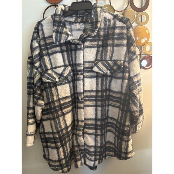 Terra Sky 3x Snap Sherpa Shirt/Jacket New With Tags_Womens - Picture 1 of 4